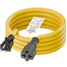 4 in1 NEMA 5-15P Extension Cord, 6FT NEMA 5-15P to 5-15R, 5-20R, 6-15R, 6-20R...