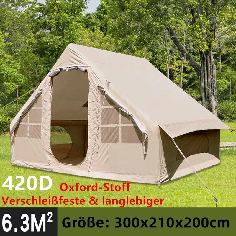 Tienda de campaña inflable tienda pop up a prueba de viento Oxford tienda familiar impermeable