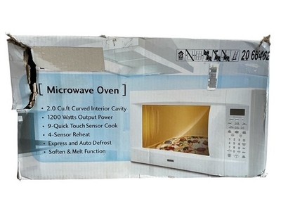 Kenmore 66462 2.0 Cubic Foot Counter Top Microwave Oven in White 1200W