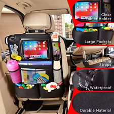 New Car Seat Back Organizer Multi Pocket Storage Bag Travel Food Drink Holder