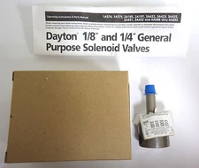 Dayton 3A425 Solenoid 2-Way Valve Body 1/4" NPT 1/16" Port Air/Water Service