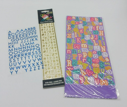Lot Letters Numbers Alphabet Stickers Scrapbooking Paper Crafting Junk Journal - Picture 5 of 10