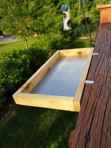 Large Size Cedar Platform Bird Feeder For Deck Or Window Ebay