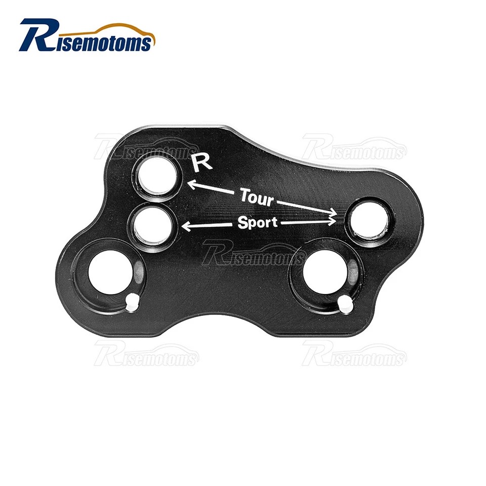 Adaptadores de reubicación elevador de manillar de 2" Billet para Honda Goldwing GL1800 18-25 Billet Foto 4 de 4