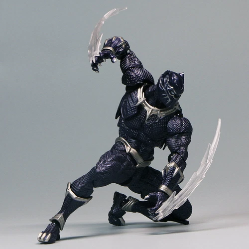 Amazing Yamaguchi Revoltech Black Panther Actionfigur Neu in Box 6 Zoll China Ver - Bild 11 von 15