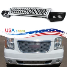 For GMC Yukon XL Denali 2007-14 Chrome Front Bumper Lower Grille Grill Assembly