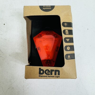 Bern Diamond Rear Helmet Mount Light LED USB Rechargeable / BLU01U23