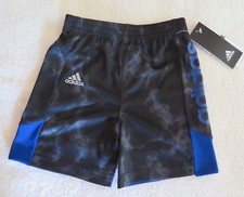 adidas Baby Boys Smoke Screen Black Shorts - Size 2T - NWT - MSRP 26.00