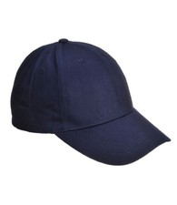 Image of Portwest B010 Six Panel Unisex Baseball Cap Polycotton - Black or Navy