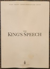 THE KING'S SPEECH DVD 2010 Academy Screener Historical Drama  FREE SHIPPING