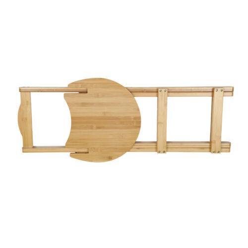 Portable Folding Bamboo Stool Tall Chair Foldable Bar Stool Porch Kitchen Chair - Picture 15 of 17