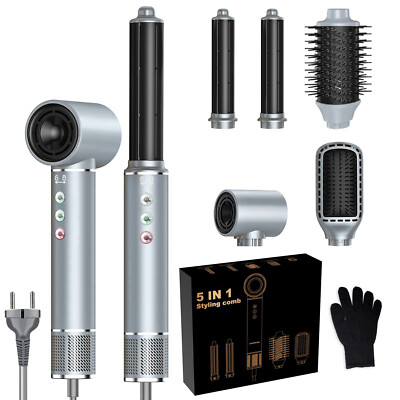 Warmluftbürste Haarstyler, Curling Hair dryer, Haartrockner Lockenwickler set