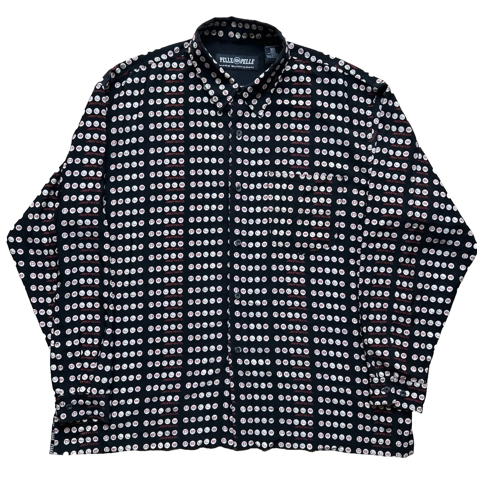 Camisas Regular Negro Pelle Pelle para hombres