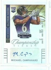  2014 Panini Contenders Championship Ticket #161A Michael Campanaro AU (re 59361