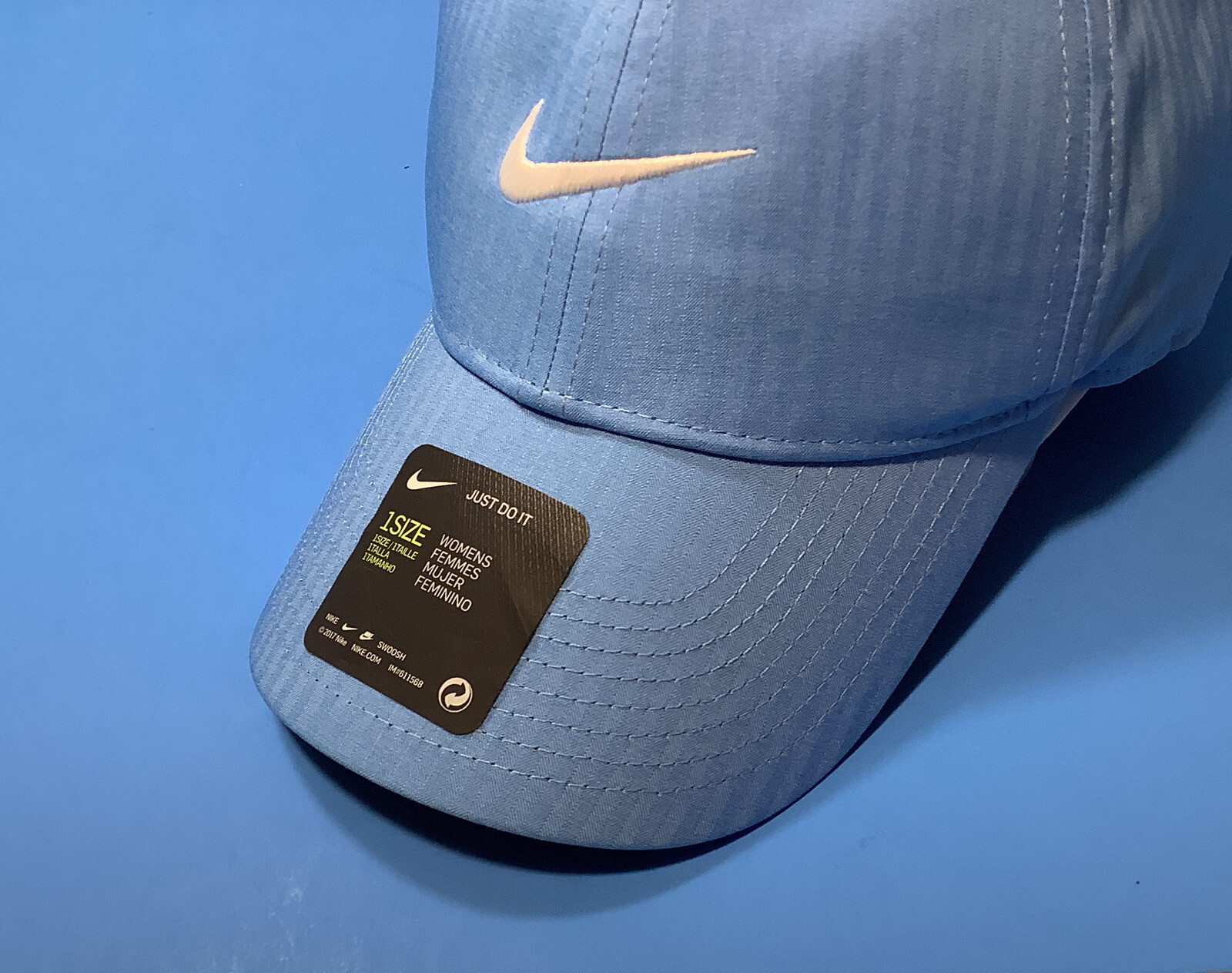 NIKE MISC Adult Unisex Golf Snapback Hat Lightweight ONE SIZE Light Blue NEW thumbnail 10