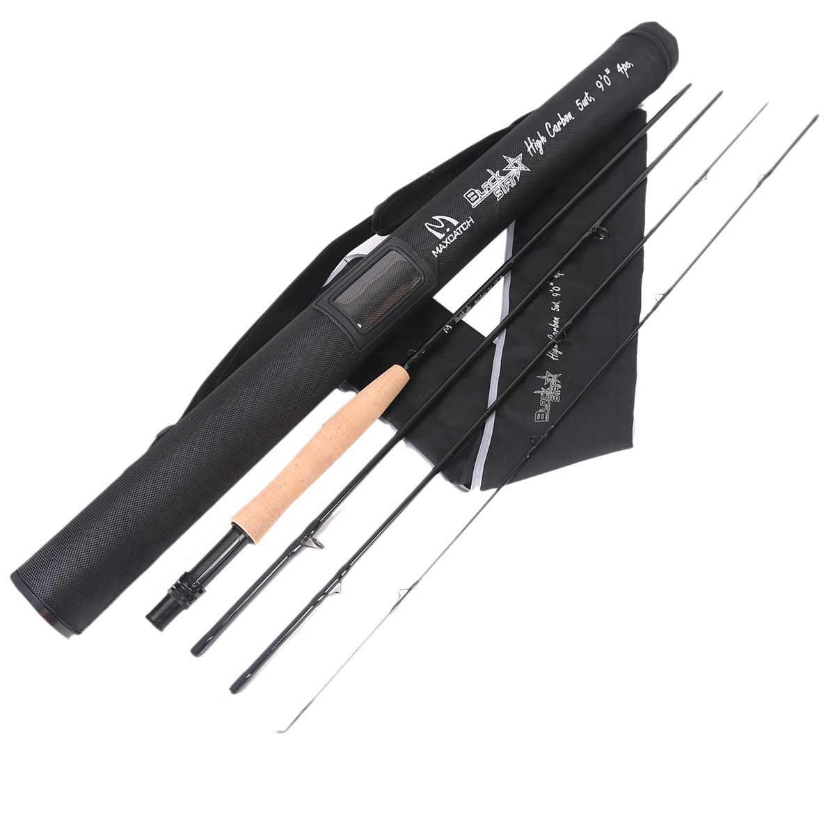 Maxcatch Black Star Fly Fishing Rods 4wt 5wt 6wt 7wt 8wt 9