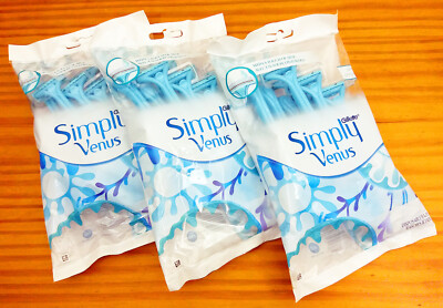 Lot De 5 Paquets De 4 Rasoirs Gillette Venus Simply 2 Lames - Recharges Neuves Avec Bande Hydratante