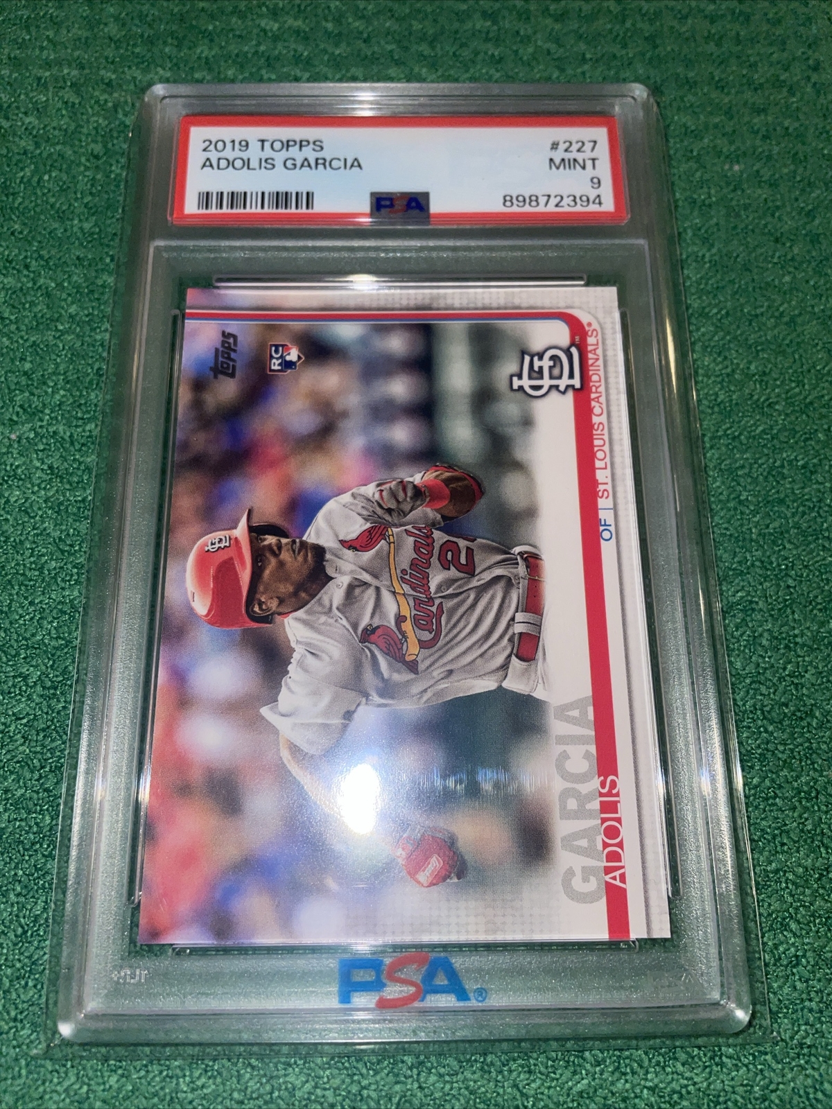 2019 Topps Adolis Garcia #227 PSA 9 Rookie Rangers