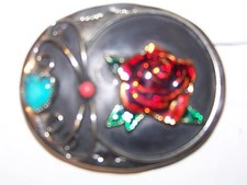 HANDMADE GERMAN SILVER WITH TURQUOISE BUCKLE