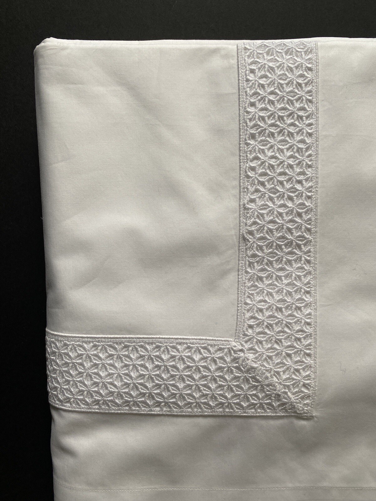 Pratesi sheets queen set Origami Lace Top Sheet , Bottom Fitted , 2 Std