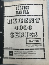 ORIGINAL Hammond Service Manual 2100/2300 Series, Regent 4000, R-100 Pick 1