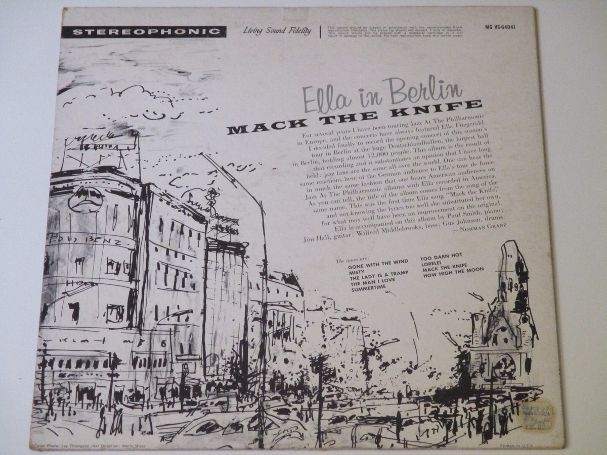 ELLA FITZGERALD - MACK THE KNIFE - ELLA IN BERLIN, MG VS