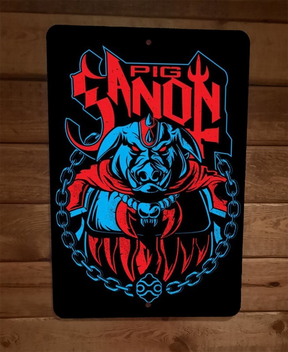Legend of Pig Ganon Zelda 8x12 Metal Wall Sign Poster Video Game