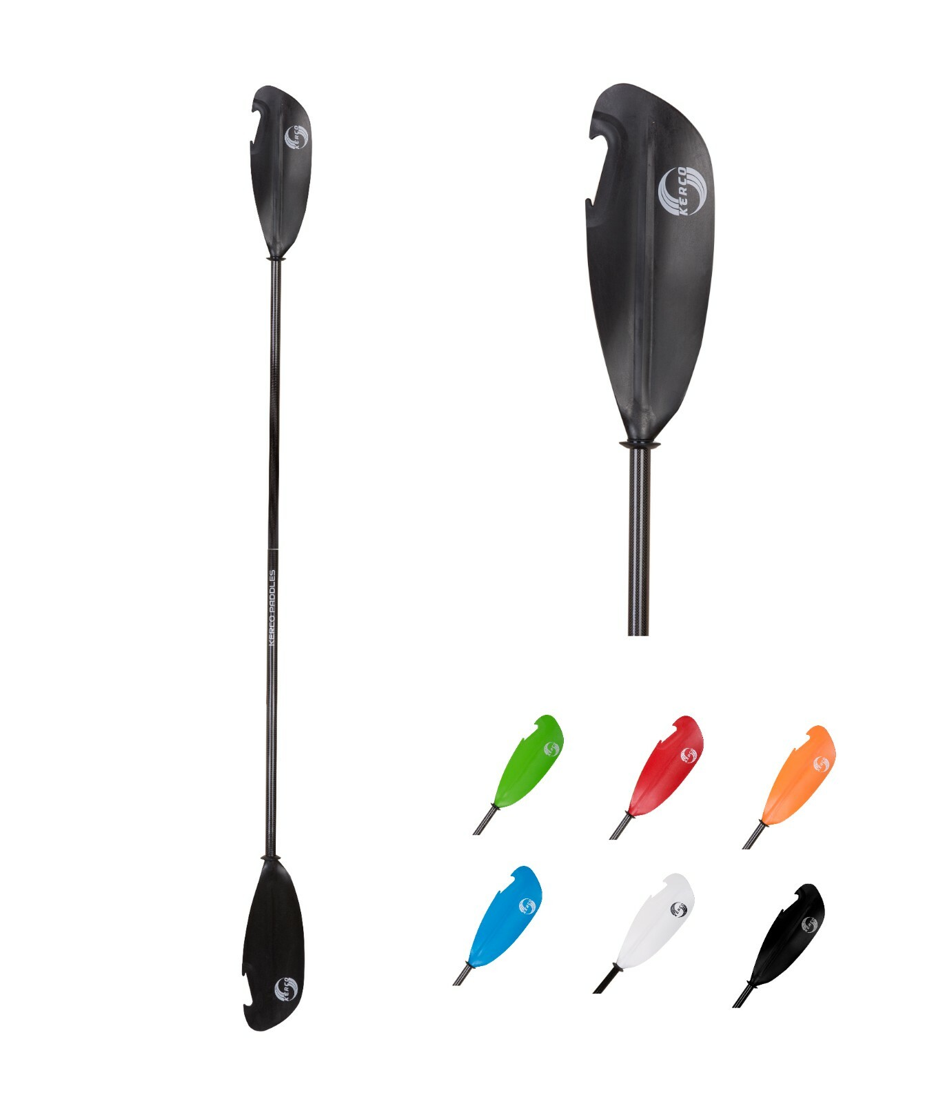 Kerco Angler Pro 2 Piece Carbon fiber Kayak Fishing Paddle 250 CM 260CM