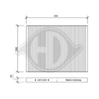 Filter Innenraumluft Innenraumfilter DCI1134 Aktivkohlefilter