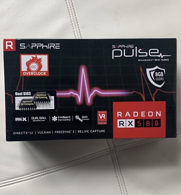 SAPPHIRE Pulse AMD Radeon RX 580 8GB GDDR5 Graphics Card