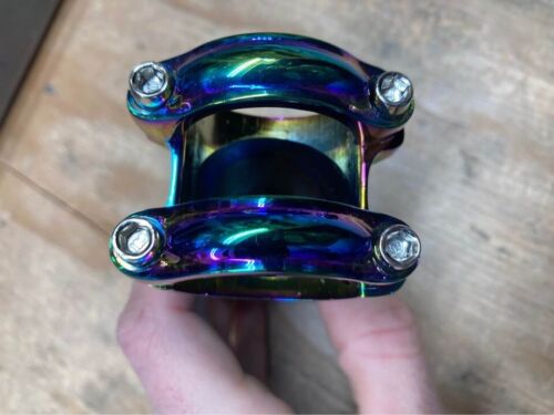 Anodized oil slick stem 70 mm 1 1/8 inch 31.8 +/- 17 degree road mountain bike - Picture 5 of 7