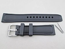 Luminox Series 8000 black rubber watch band 8001 8101 8201 8301 22mm lug size