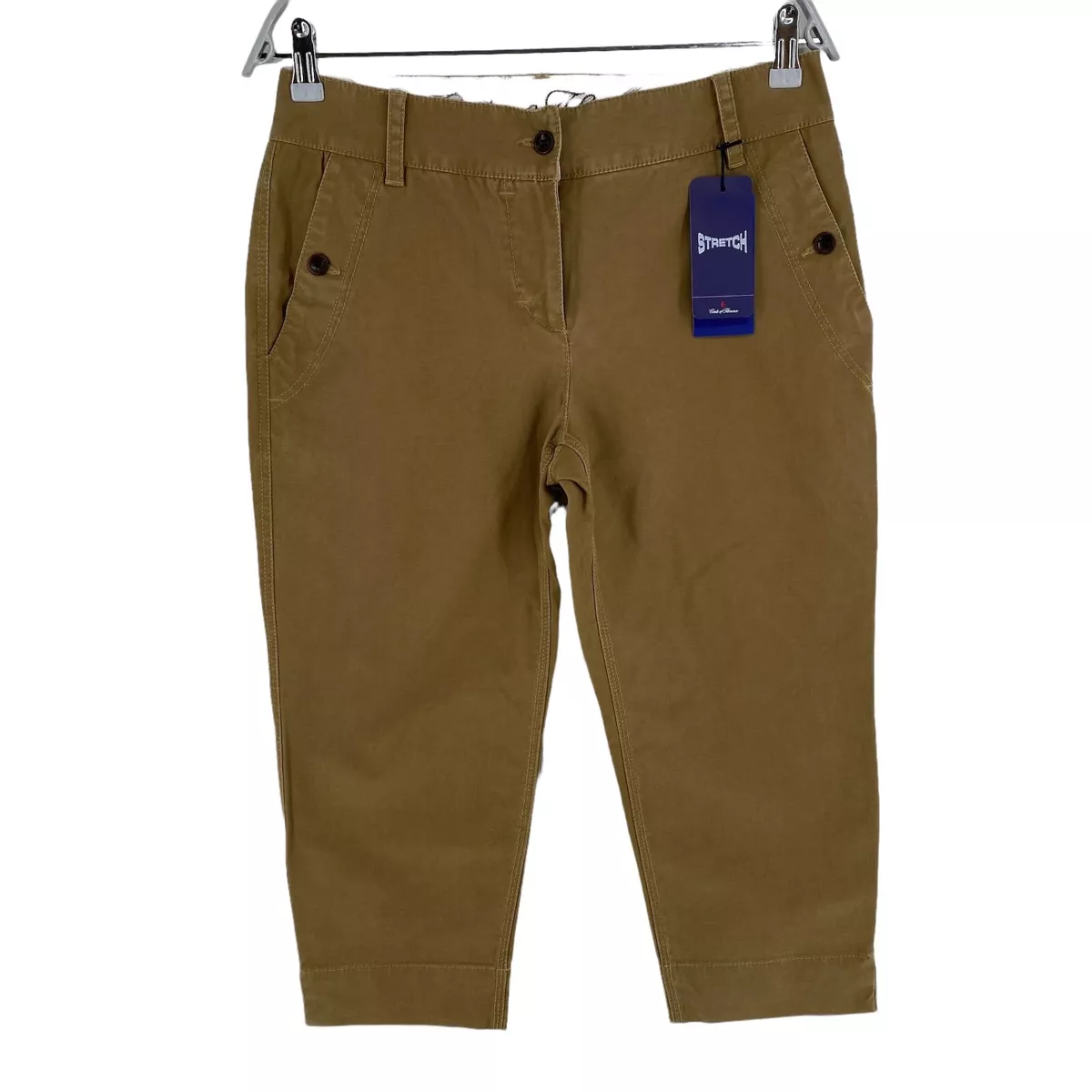 Brown best sale capri trousers
