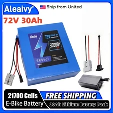 72V 30Ah Electric Bike Lithium Battery Ebike Battery for Bicycle Scooter Motor