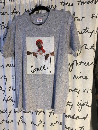 Gucci Mane Grey Tee T-Shirt Mens Large 