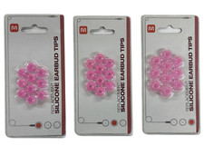 Silicone Earbud Ear Tips 30pcs 15 Pairs 5 Small, 5 Medium, 5 Large Replacement