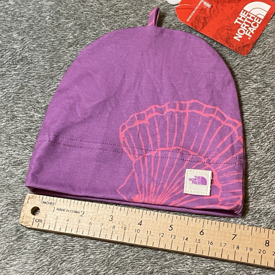 The North Face Gorro Sombreros Niñas 0-6 Meses Seashell Púrpura Rosa Ligero Foto 4 de 4