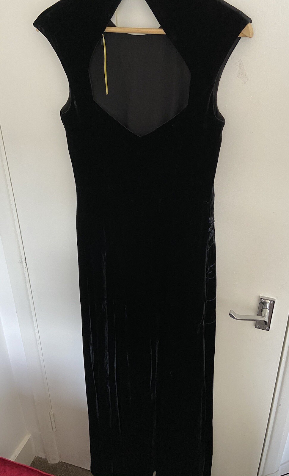 Karen Millen Floral Japenese Black Velvet Embroidered Maxi BNWT Size 10 RRP 650 image 7