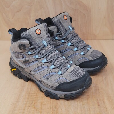 Merrell Womens Hiking Shoes Sz 6.5 M GUC Gray Select Dry Technical J06045