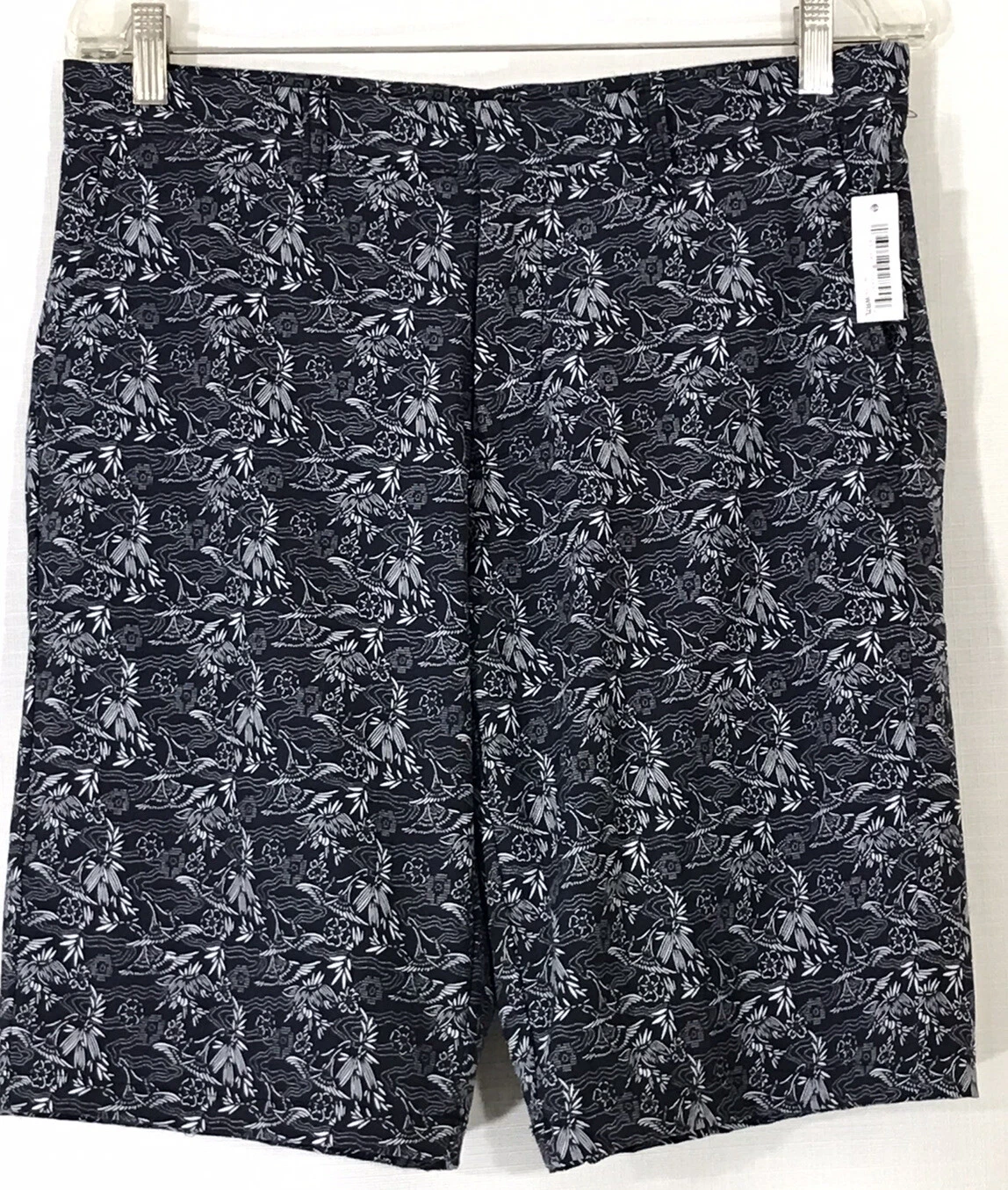 Men's Shorts GOODTHREADS Navy Blue Swan Quick Dry Hybrid 11" Inseam 31 Swim NEW