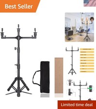 Durable Aluminum Wig Stand Tripod for Efficient Stylist Training - Lightweight