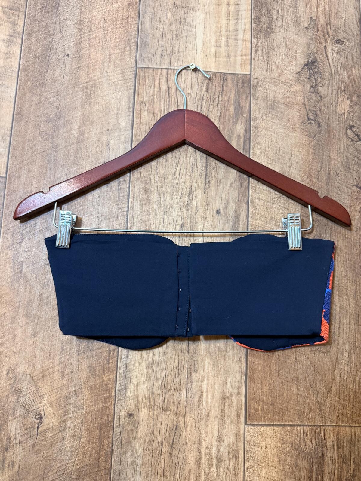 Osman London SS14 Red Blue Abstract Bandeau Top Sculptural Size S image 4
