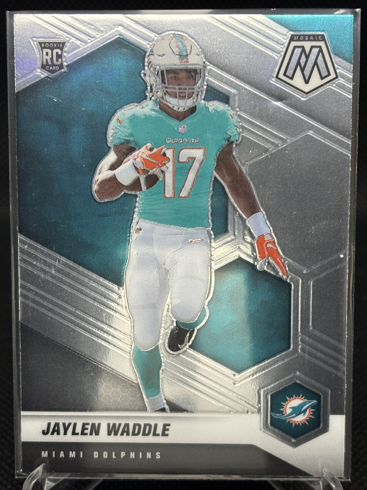 Jaylen Waddle 2021 Panini Mosaic Silver RC #308