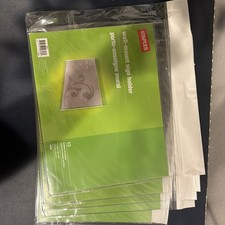 Acrylic/Plastic Wall-Mount Sign Holders - NEW - Lot of 5 - 8.5 x 11 - Landscape