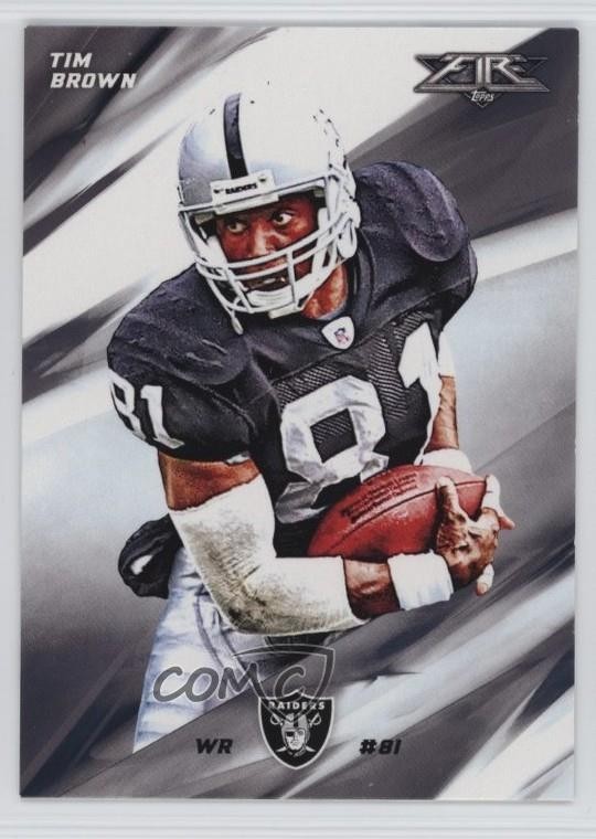2015 Topps Fire Tim Brown #2 HOF 1u6p