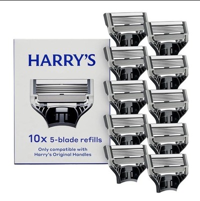 NEW Harry's Original Razor Blades for Men 10 Count - Razor Blade Refill
