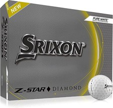 Srixon Z-Star Diamond Golf Balls Pure White, Spinskin, 2023, 12pk NEW