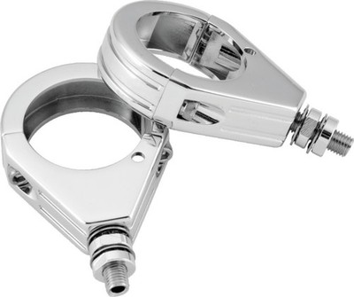 Bikers Choice Chrome Grooved 39MM Clamp with 5/16-18 Stud for Powersports