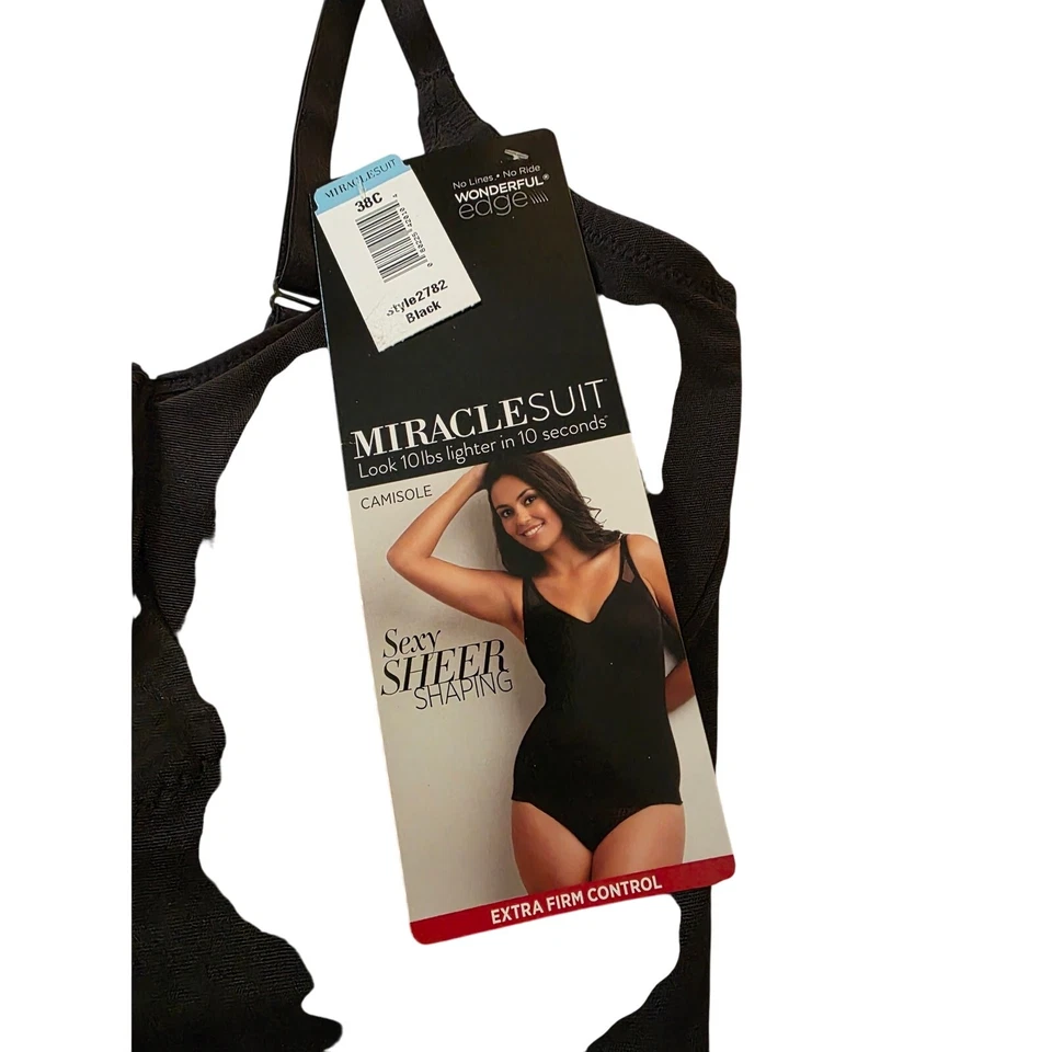 Miraclesuit Extra Firm Control Black Shaper, NWT, 38C - Image 2 of 4