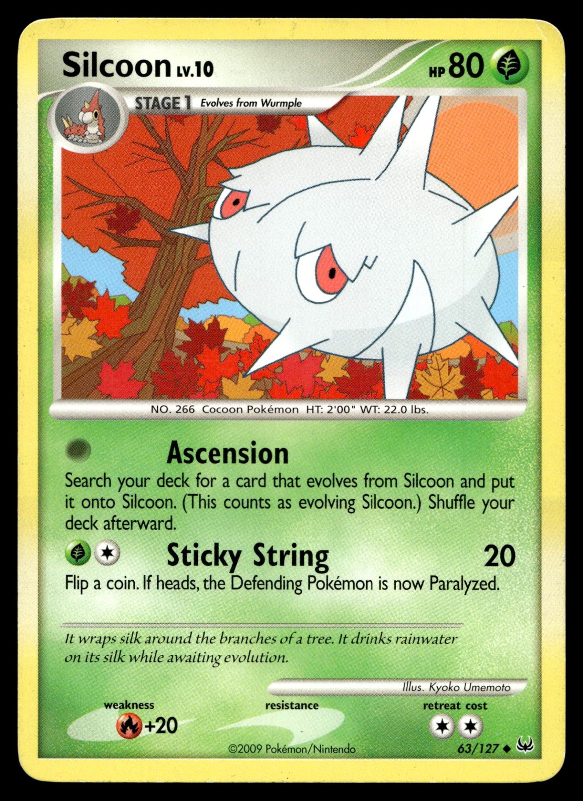 Silcoon 63/127 - Pokemon Platinum - HP